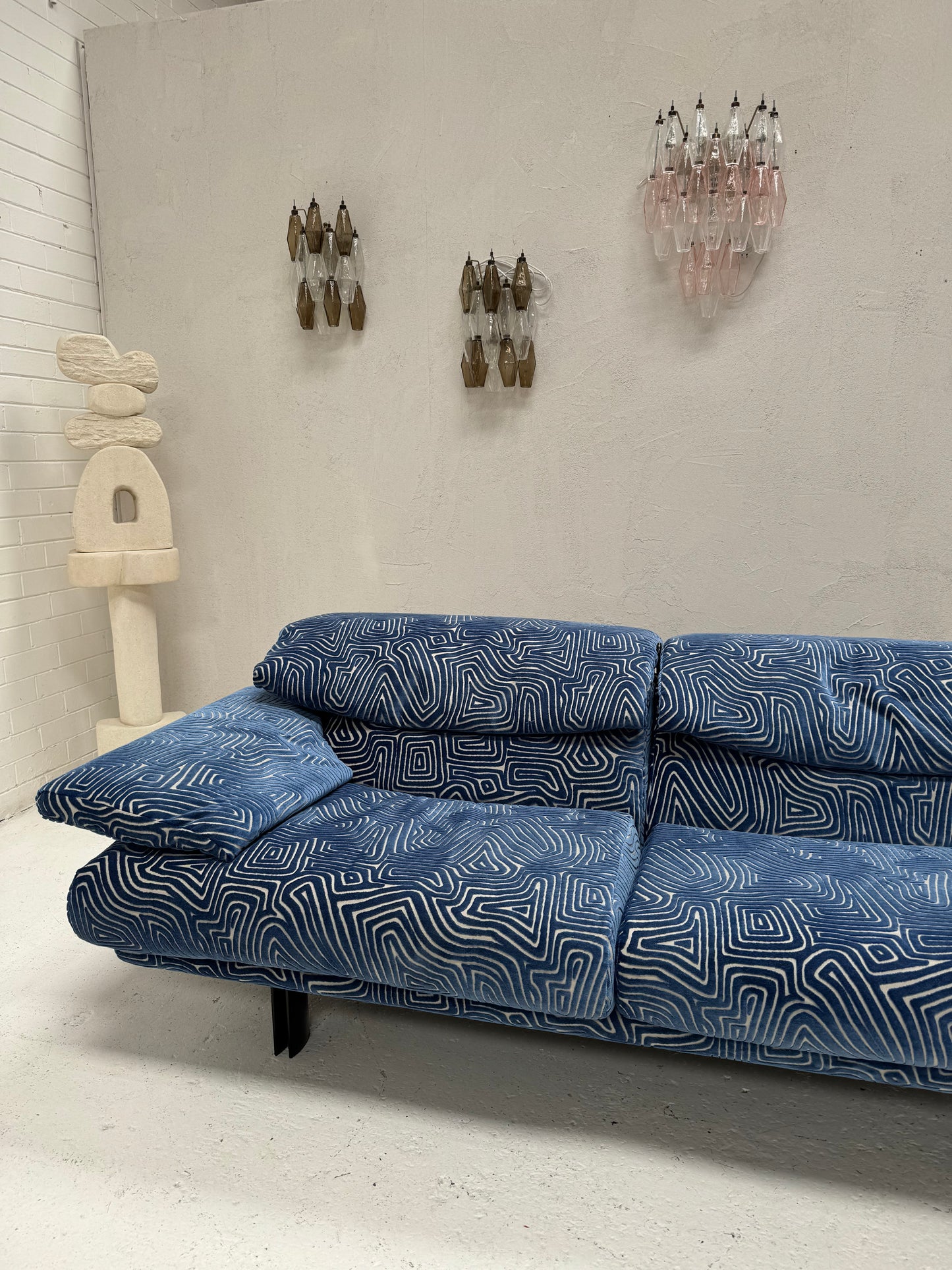 Bespoke Alanda Sofa by B&B Italia - Blue