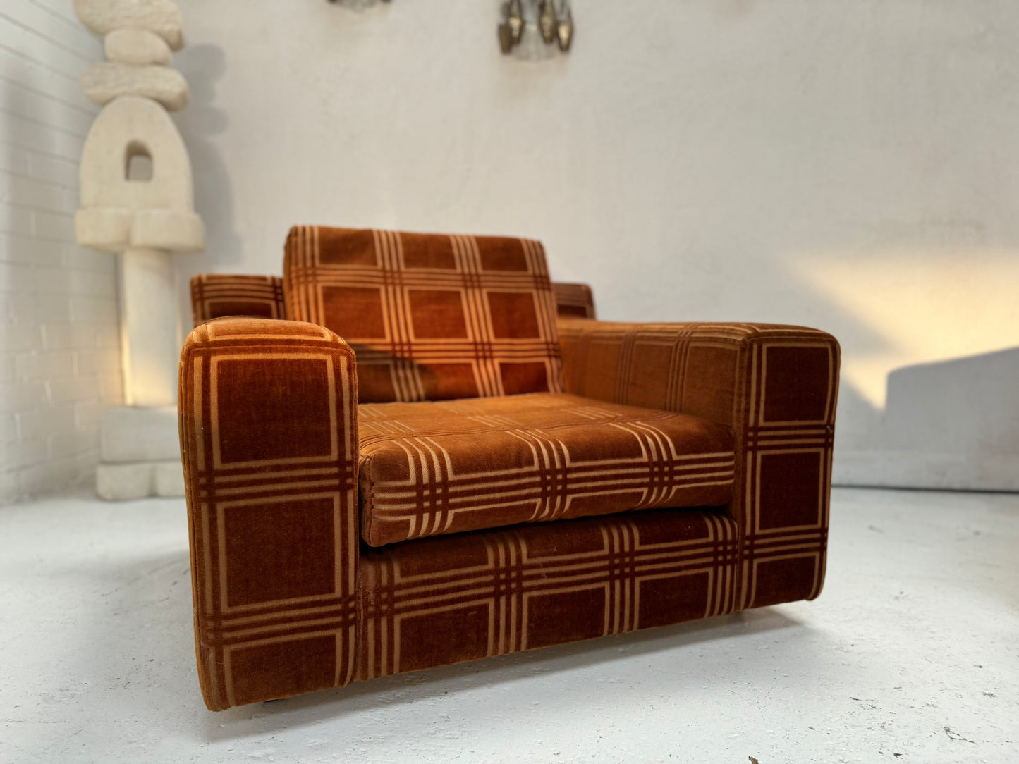 Vintage Armchairs - Geometric Pattern