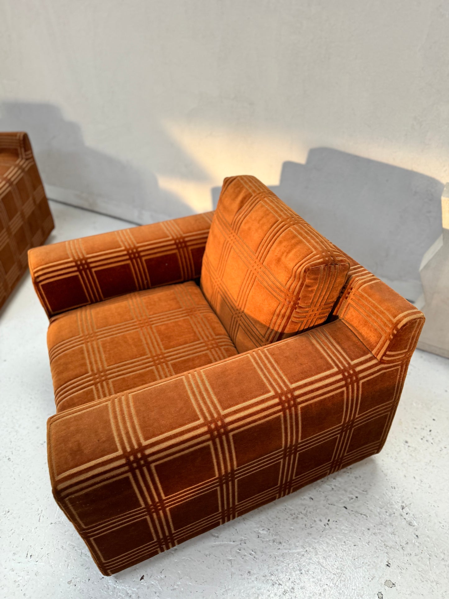 Vintage Armchairs - Geometric Pattern