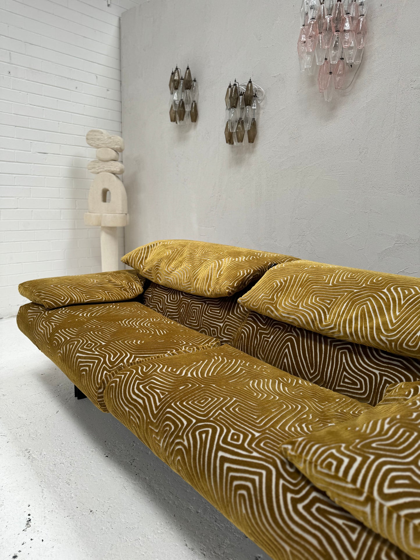 Bespoke Alanda Sofa by B&B Italia - Chartreuse