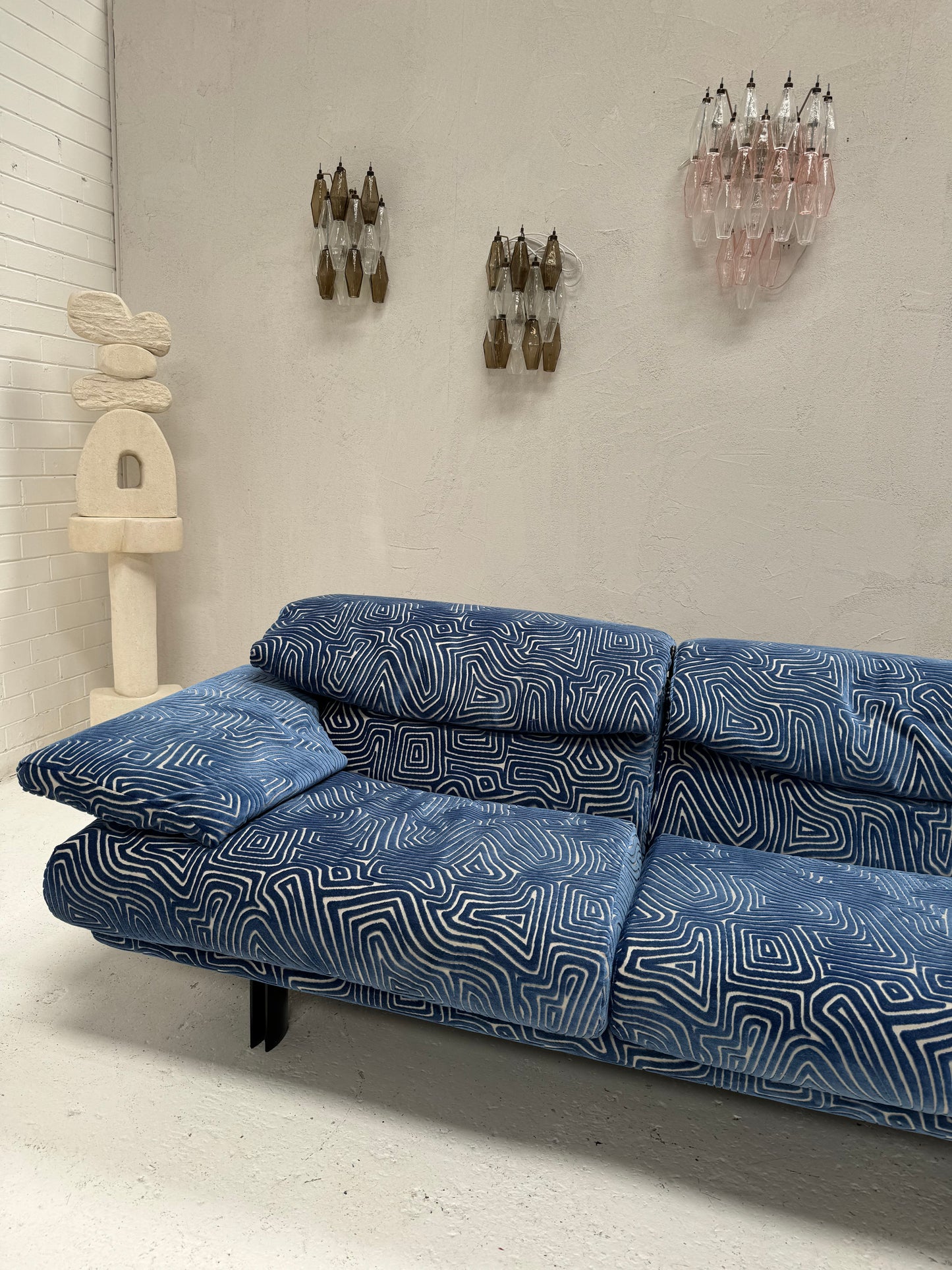 Bespoke Alanda Sofa by B&B Italia - Blue