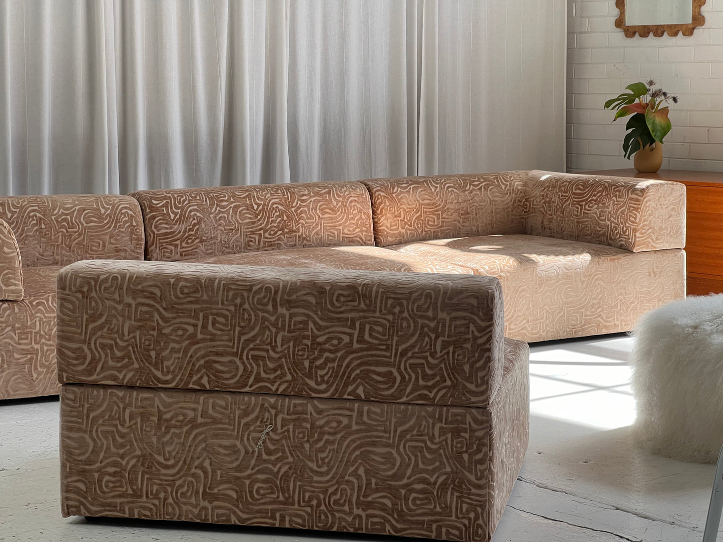 Bespoke Custom Patterned Modular Sofa