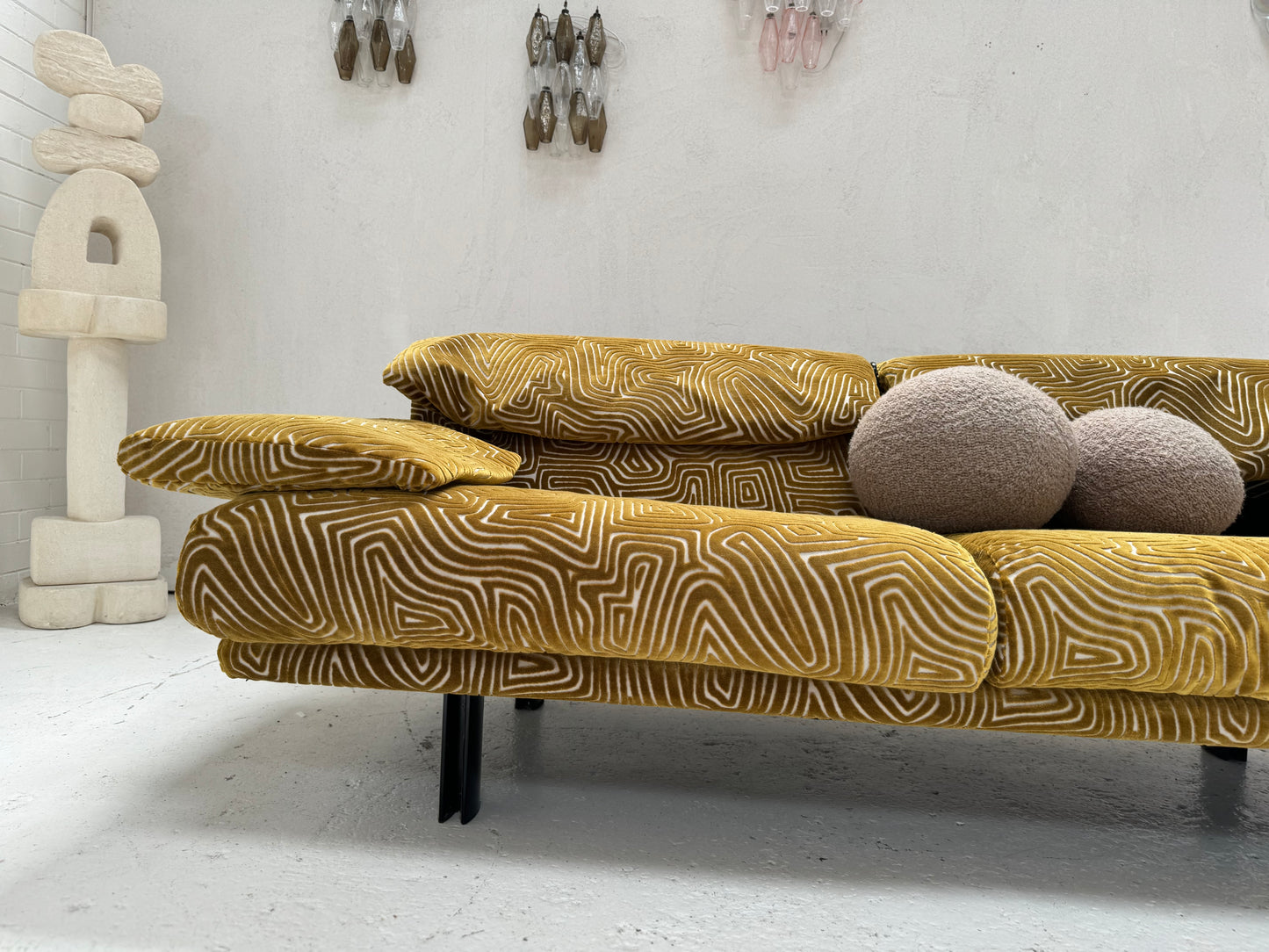 Bespoke Alanda Sofa by B&B Italia - Chartreuse