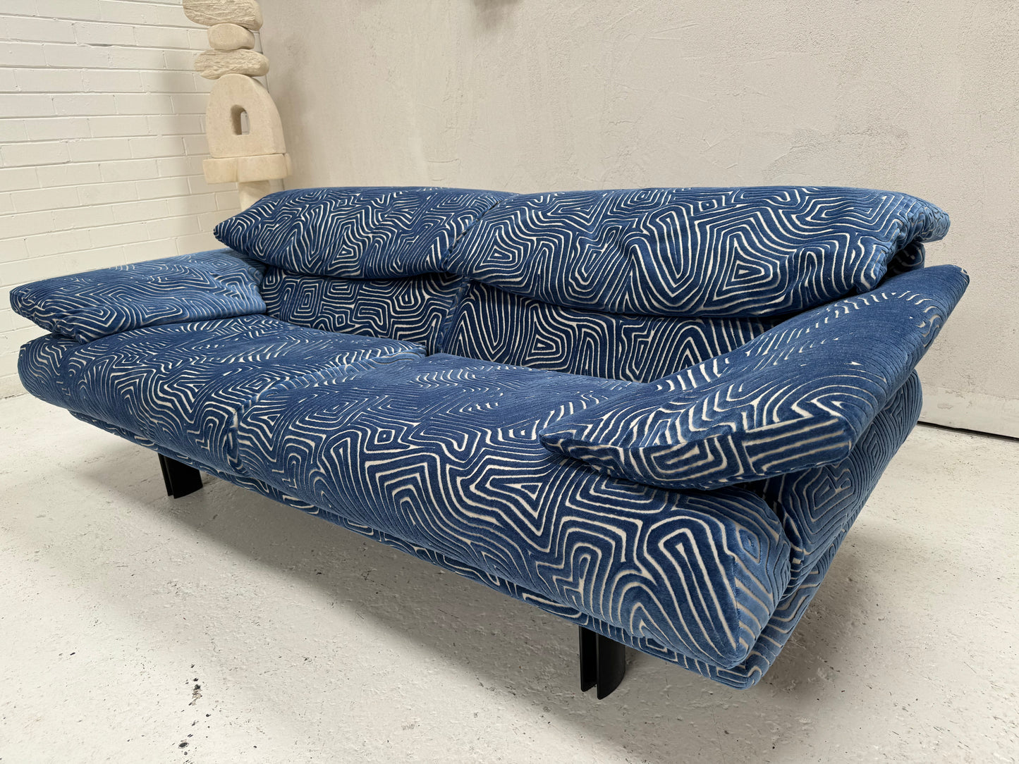 Bespoke Alanda Sofa by B&B Italia - Blue