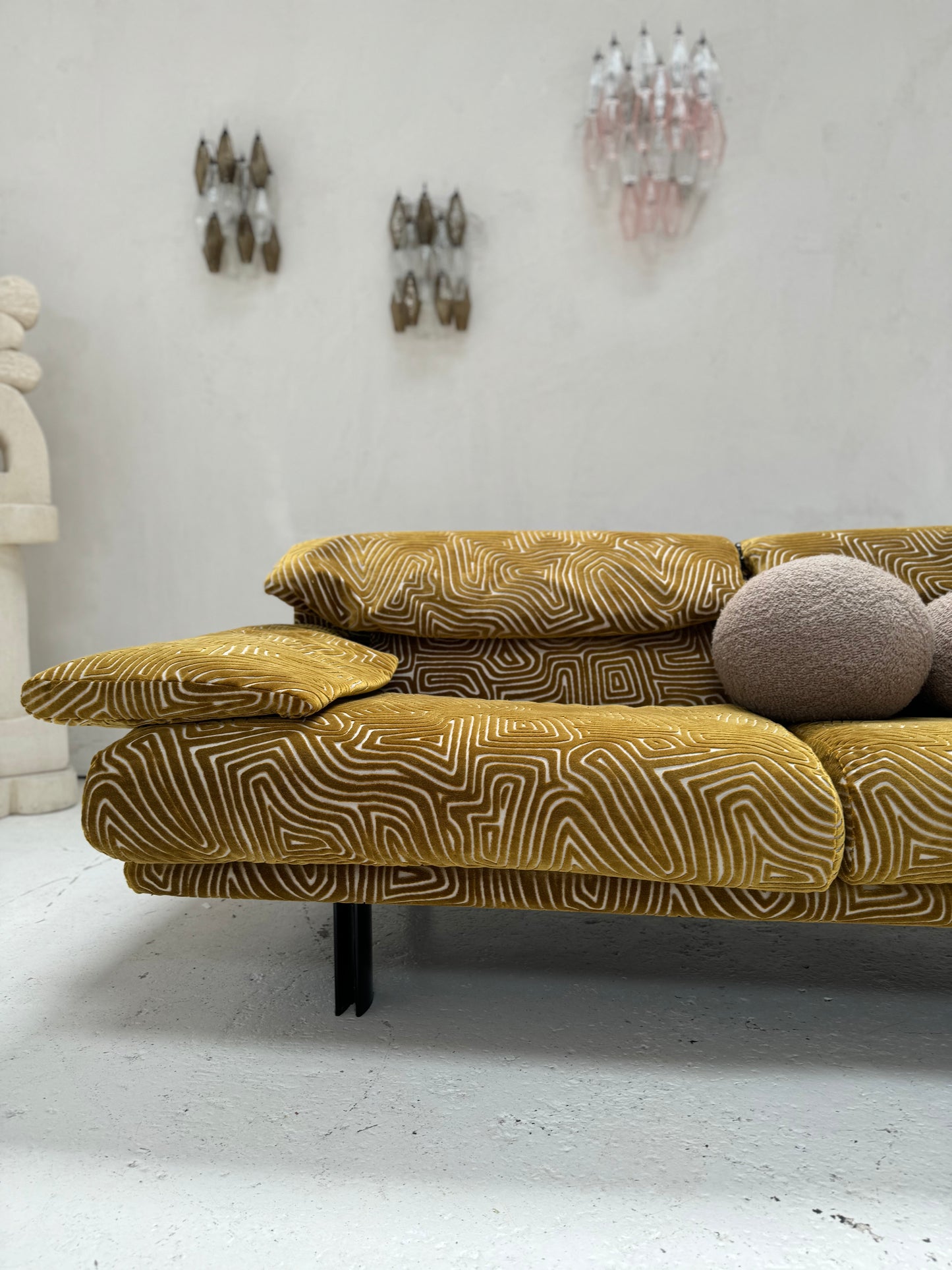 Bespoke Alanda Sofa by B&B Italia - Chartreuse