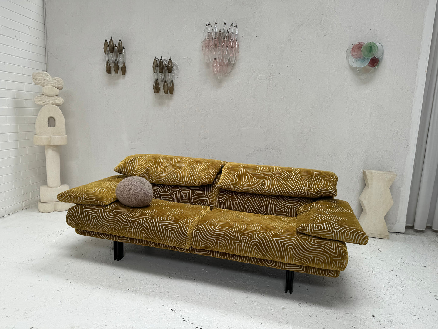 Bespoke Alanda Sofa by B&B Italia - Chartreuse