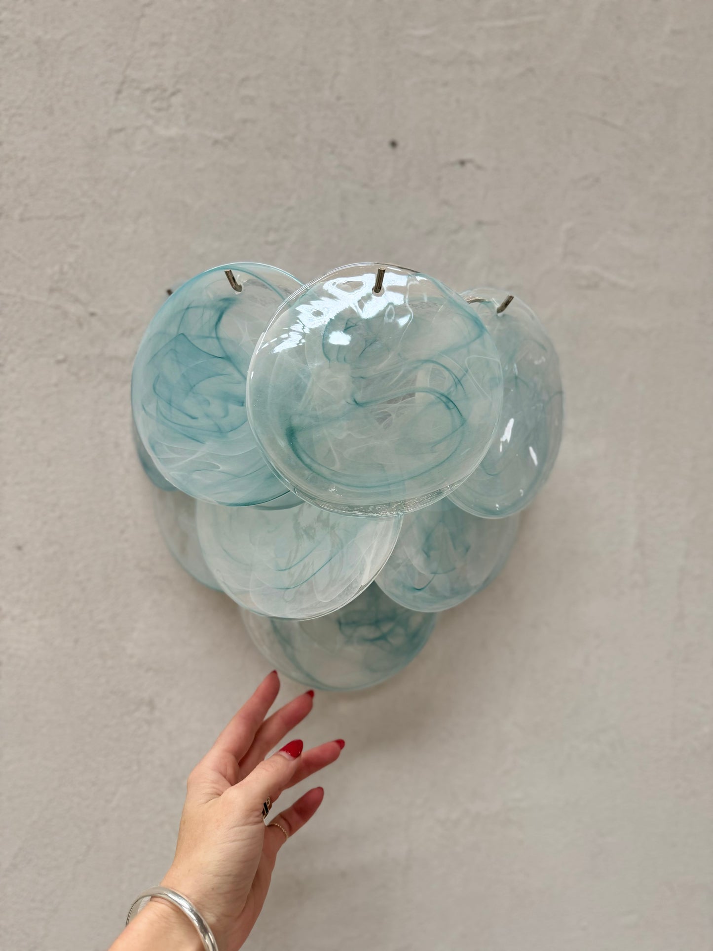 Murano Vistosi Sconce - Pale Blue