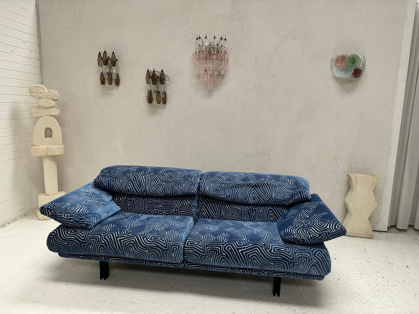 Bespoke Alanda Sofa by B&B Italia - Blue