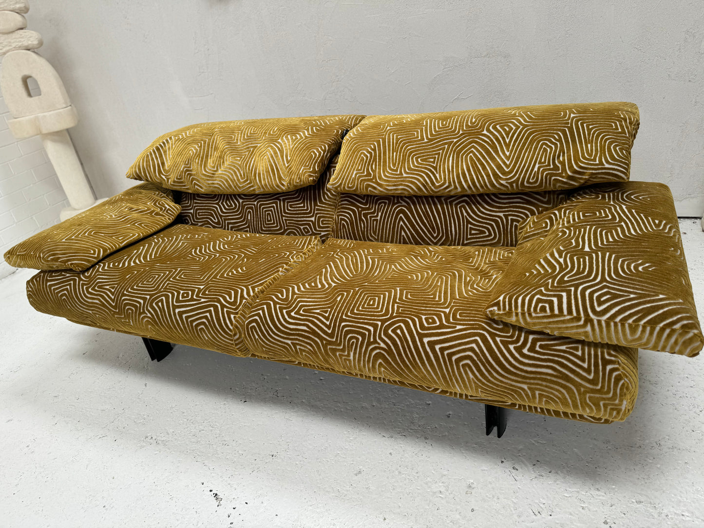 Bespoke Alanda Sofa by B&B Italia - Chartreuse