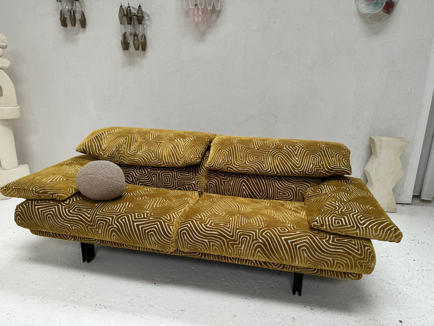 Bespoke Alanda Sofa by B&B Italia - Chartreuse