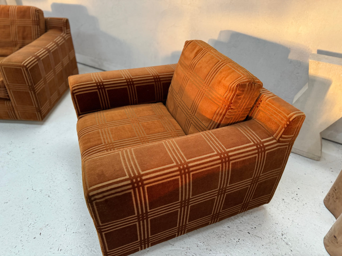 Vintage Armchairs - Geometric Pattern