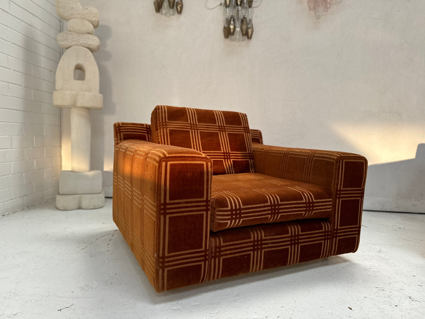 Vintage Armchairs - Geometric Pattern