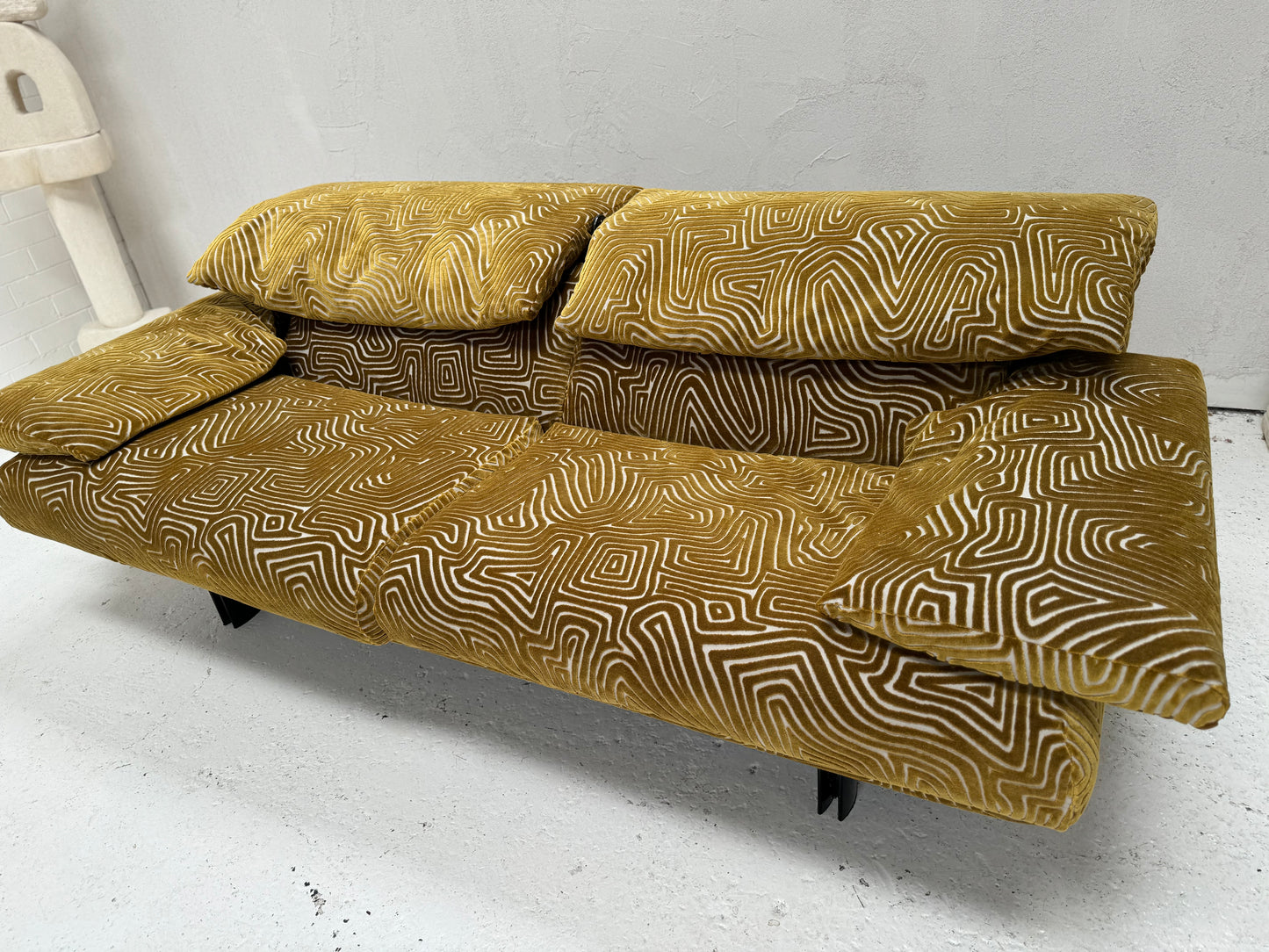 Bespoke Alanda Sofa by B&B Italia - Chartreuse