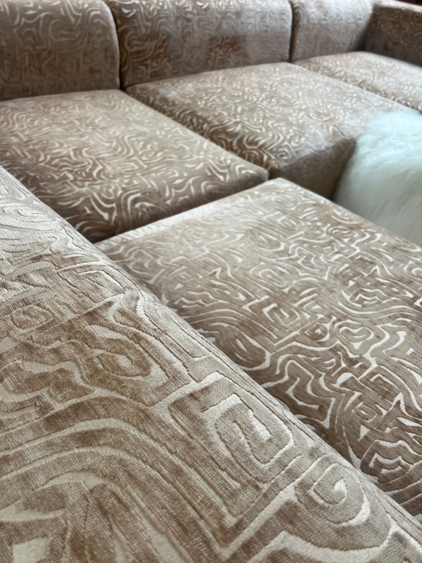 Bespoke Custom Patterned Modular Sofa