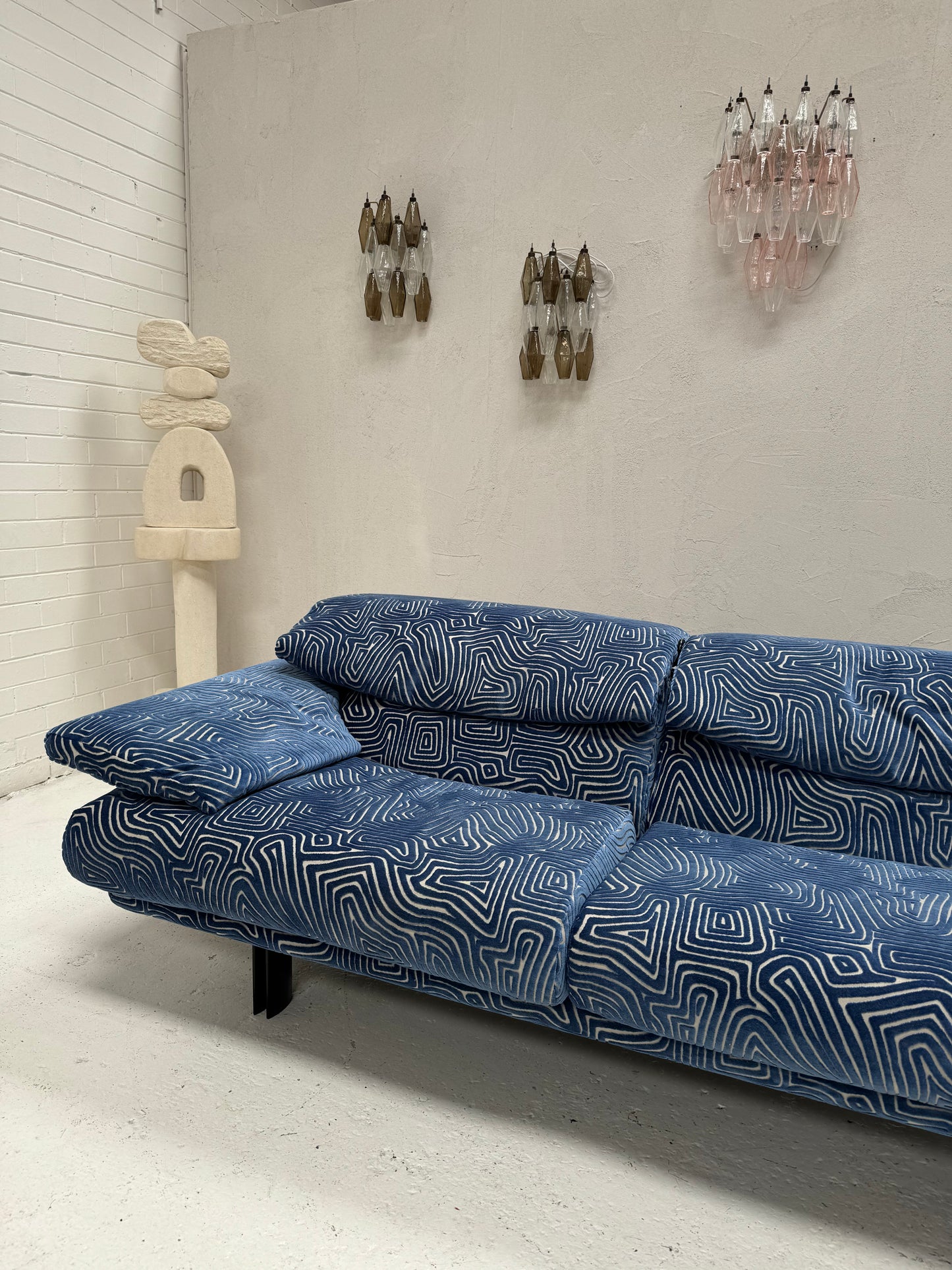 Bespoke Alanda Sofa by B&B Italia - Blue