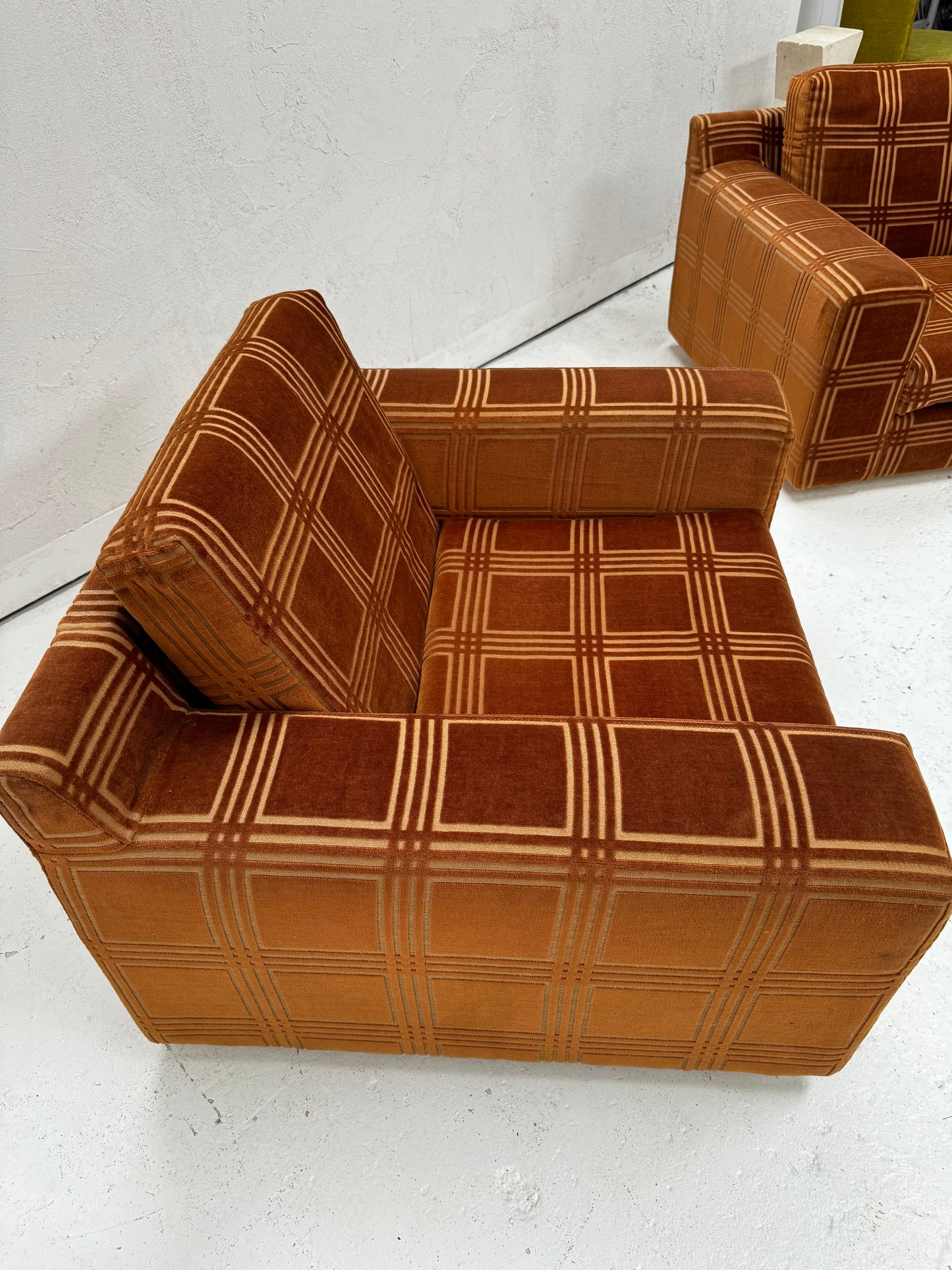 Vintage Armchairs - Geometric Pattern