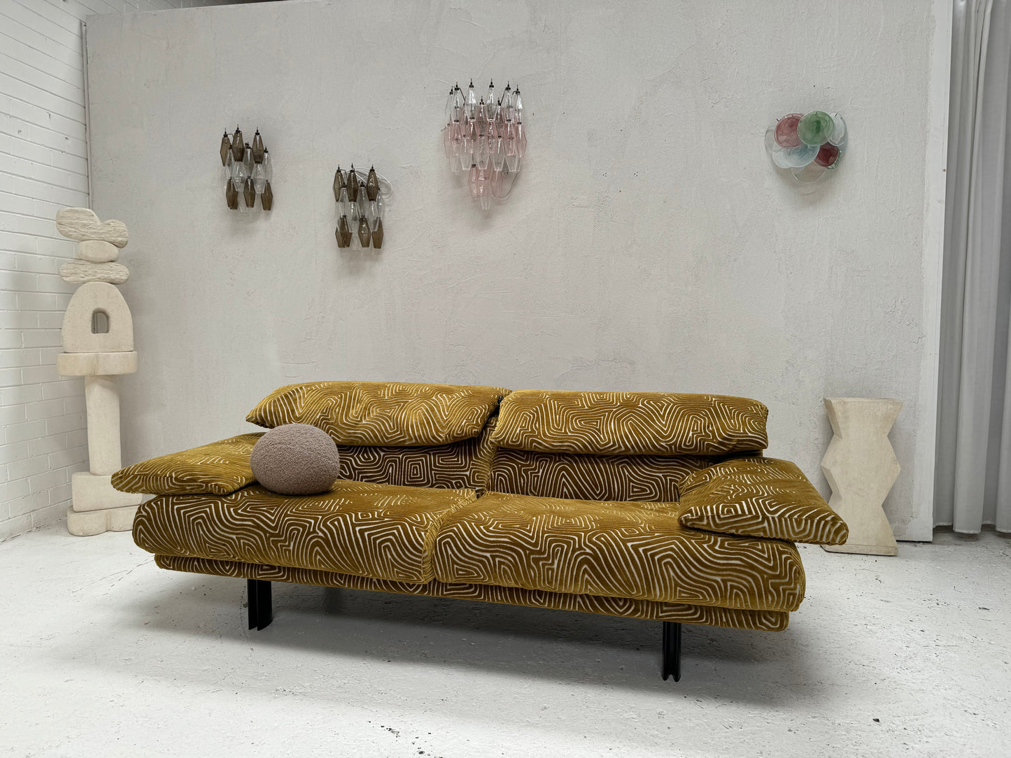 Bespoke Alanda Sofa by B&B Italia - Chartreuse