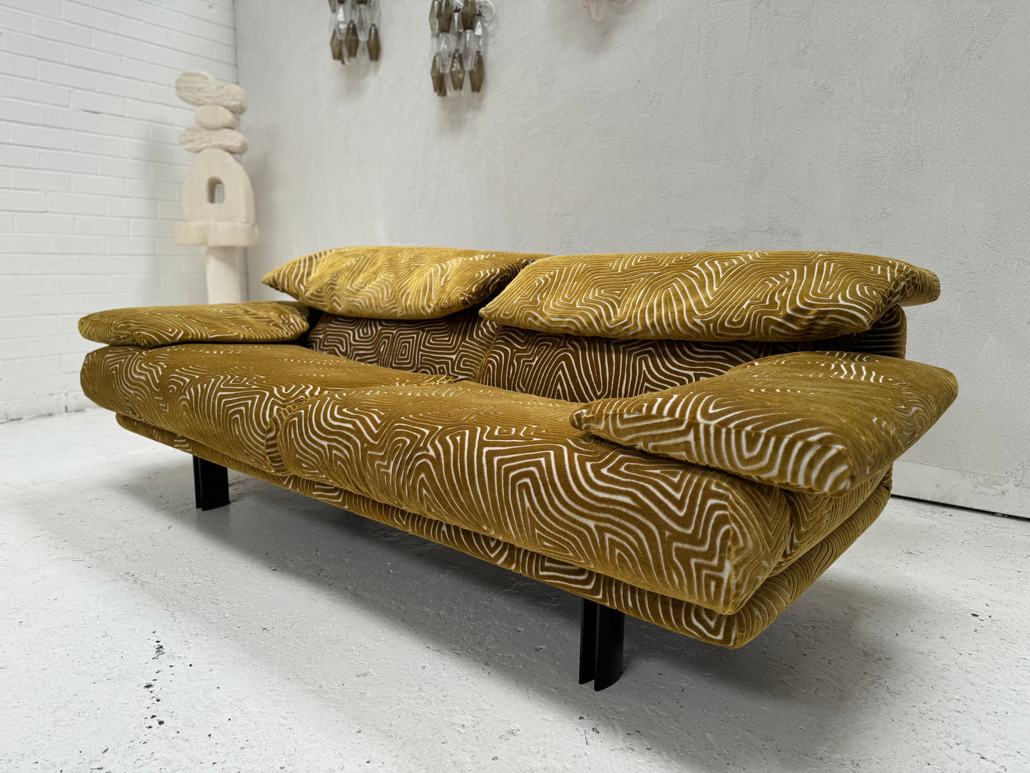 Bespoke Alanda Sofa by B&B Italia - Chartreuse