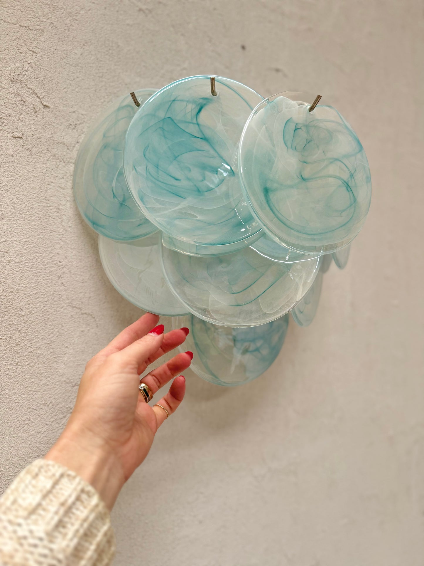 Murano Vistosi Sconce - Pale Blue