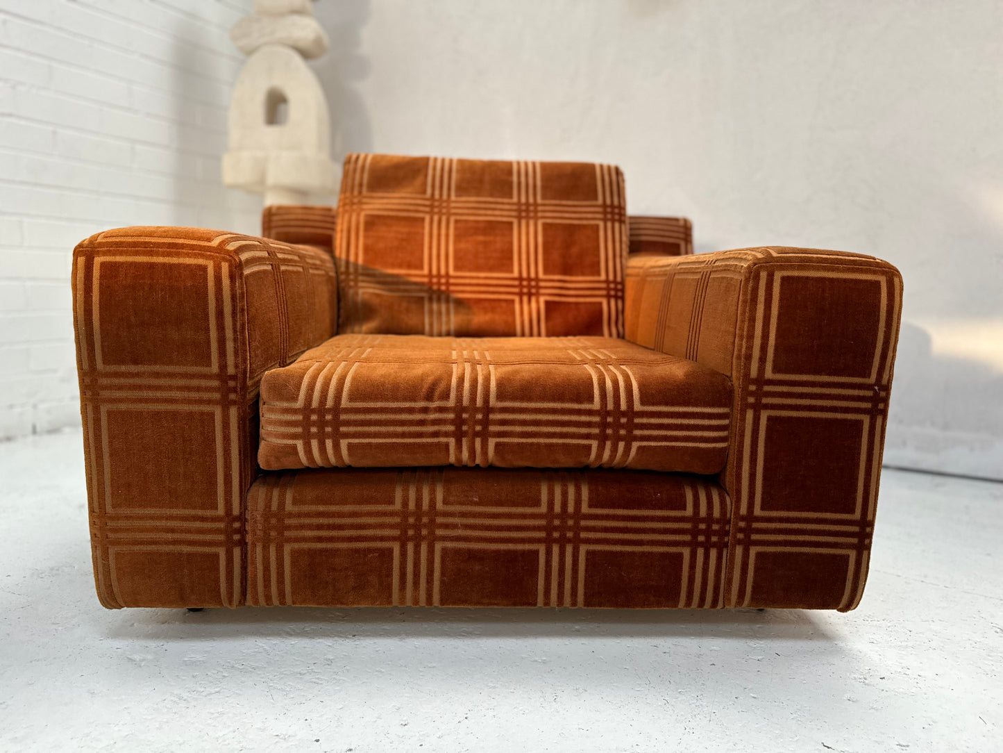 Vintage Armchairs - Geometric Pattern