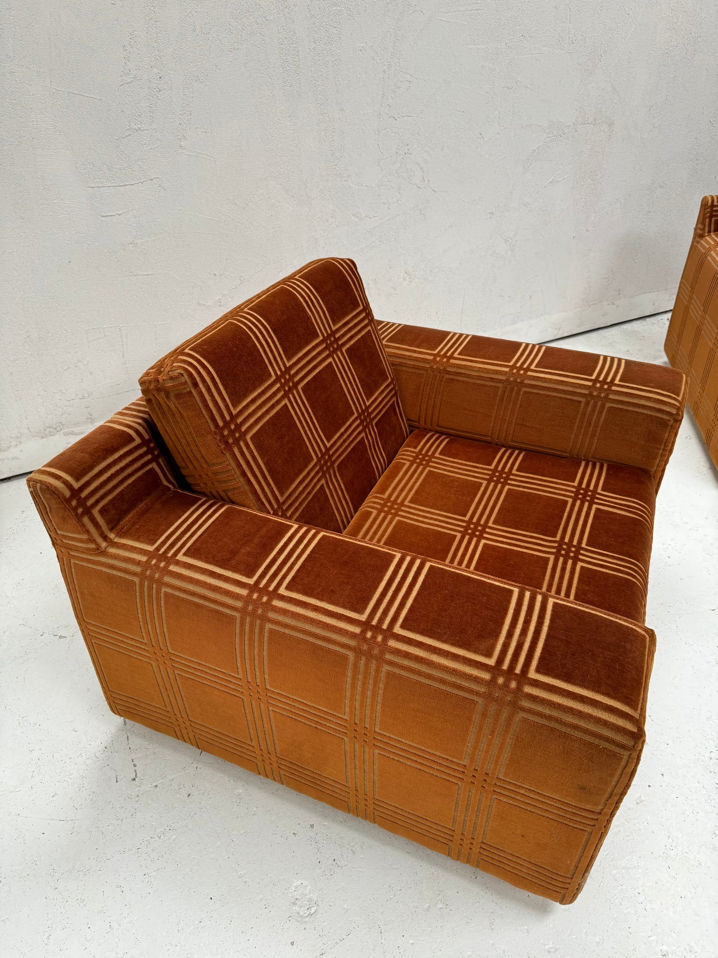 Vintage Armchairs - Geometric Pattern