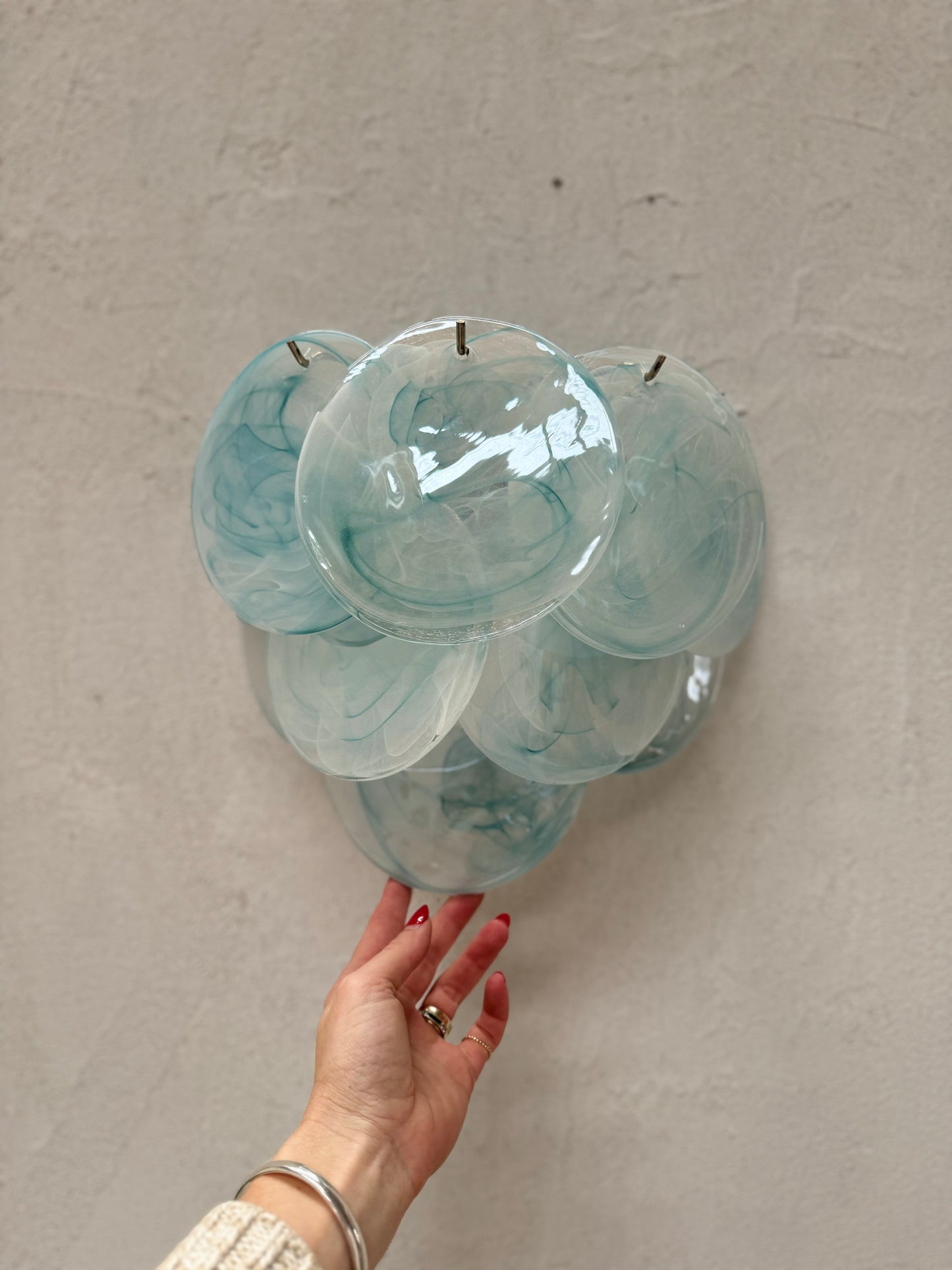 Murano Vistosi Sconce - Pale Blue