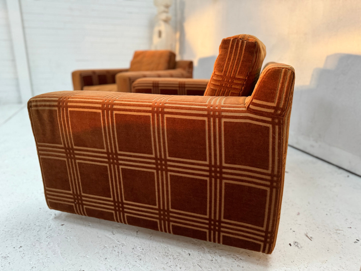 Vintage Armchairs - Geometric Pattern