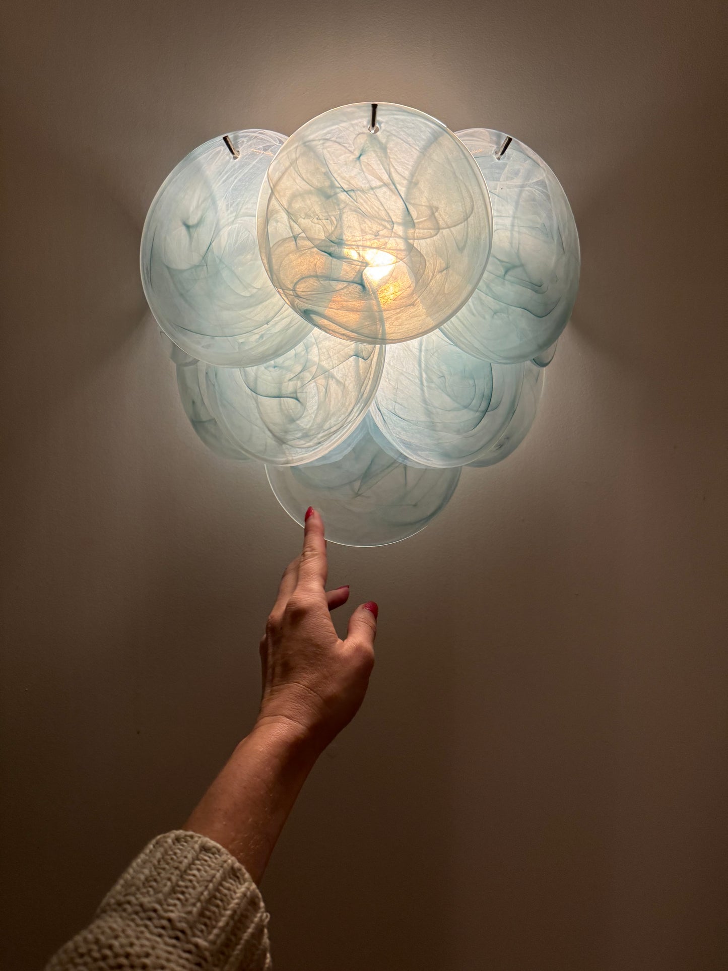 Murano Vistosi Sconce - Pale Blue