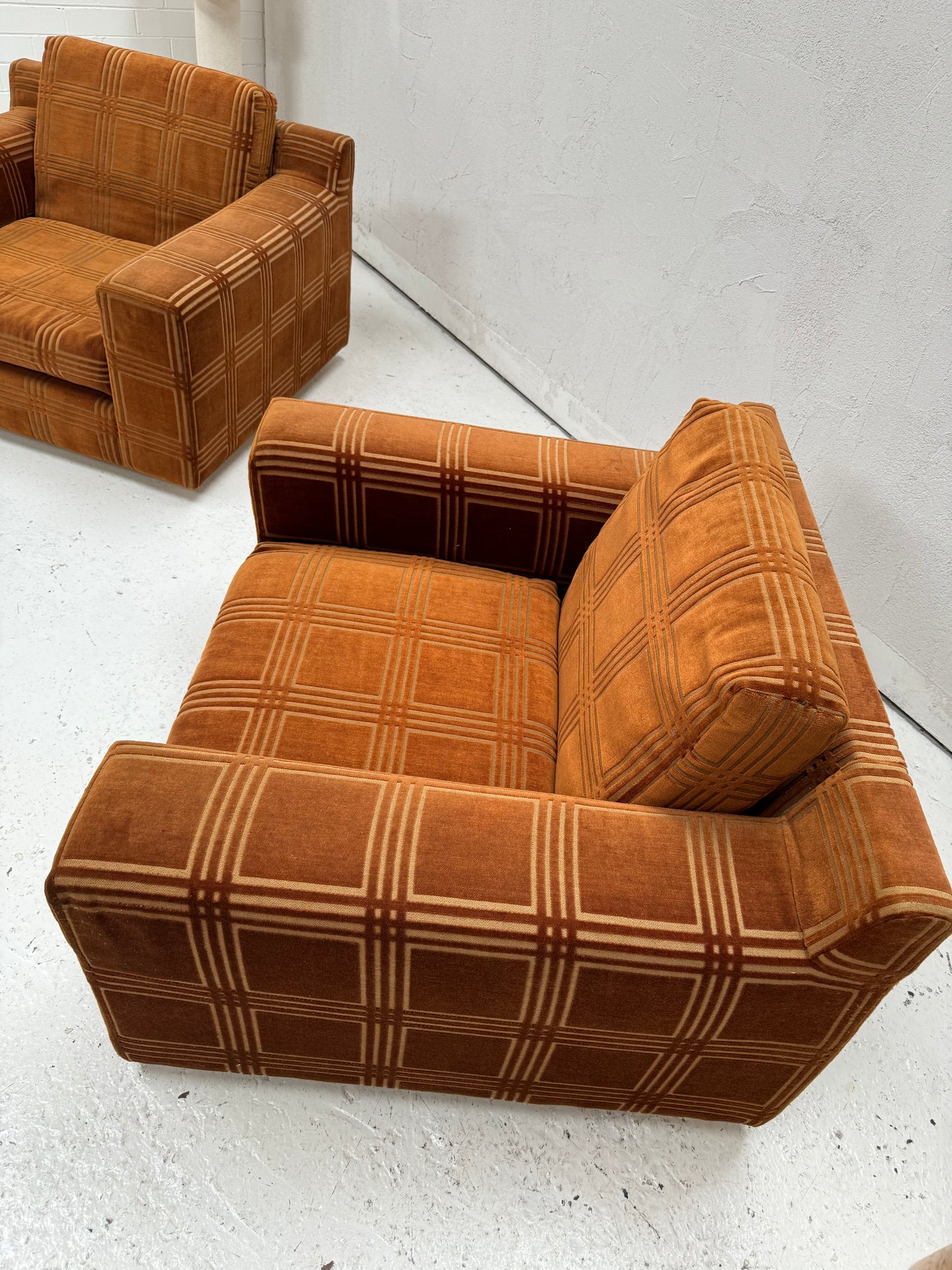 Vintage Armchairs - Geometric Pattern