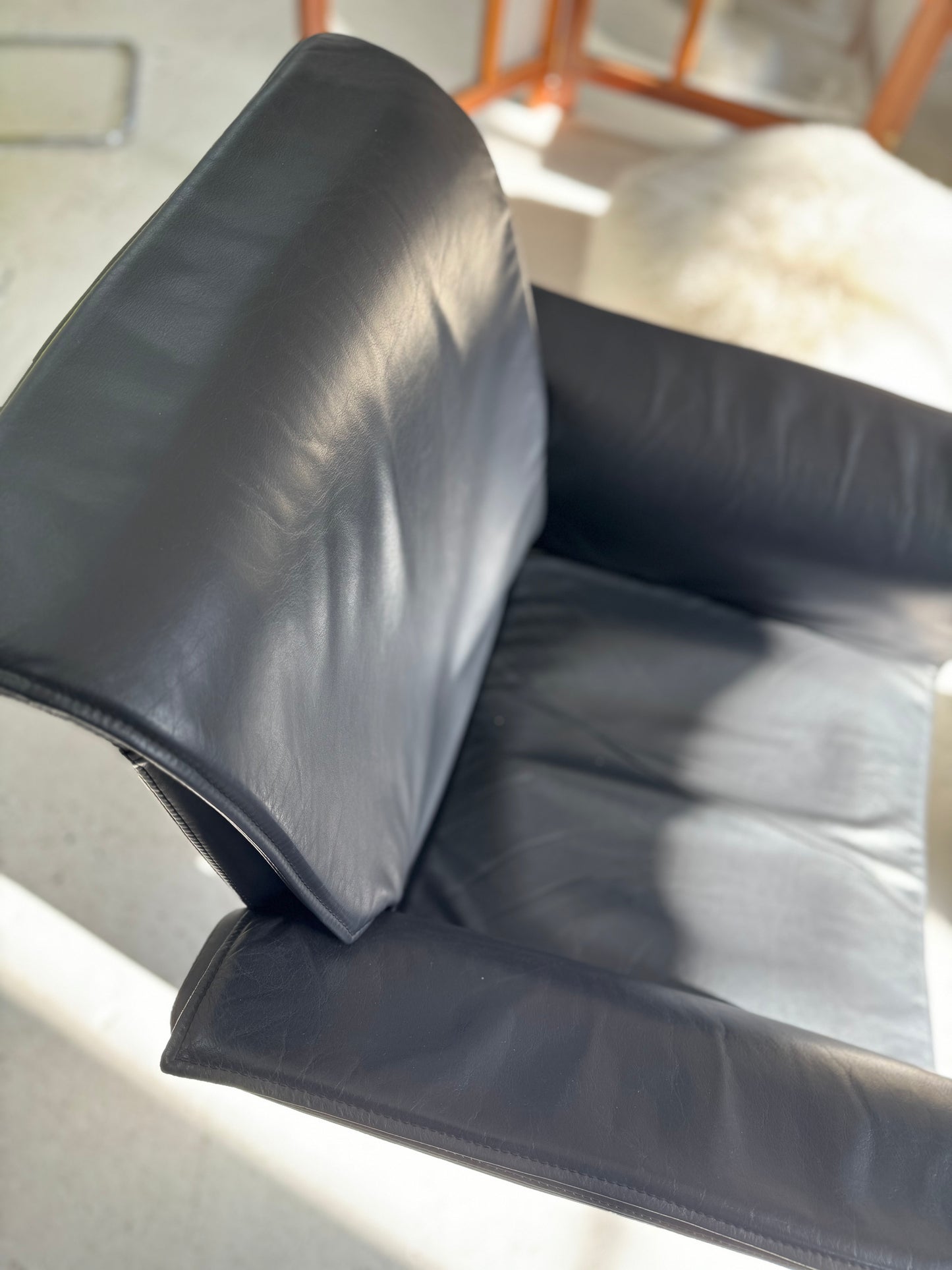 Italian Leather De Sede Style Chairs