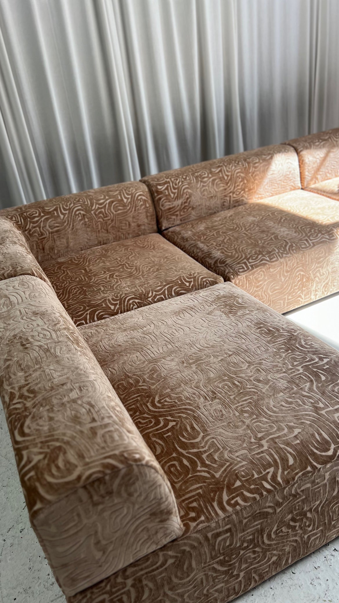 Bespoke Custom Patterned Modular Sofa