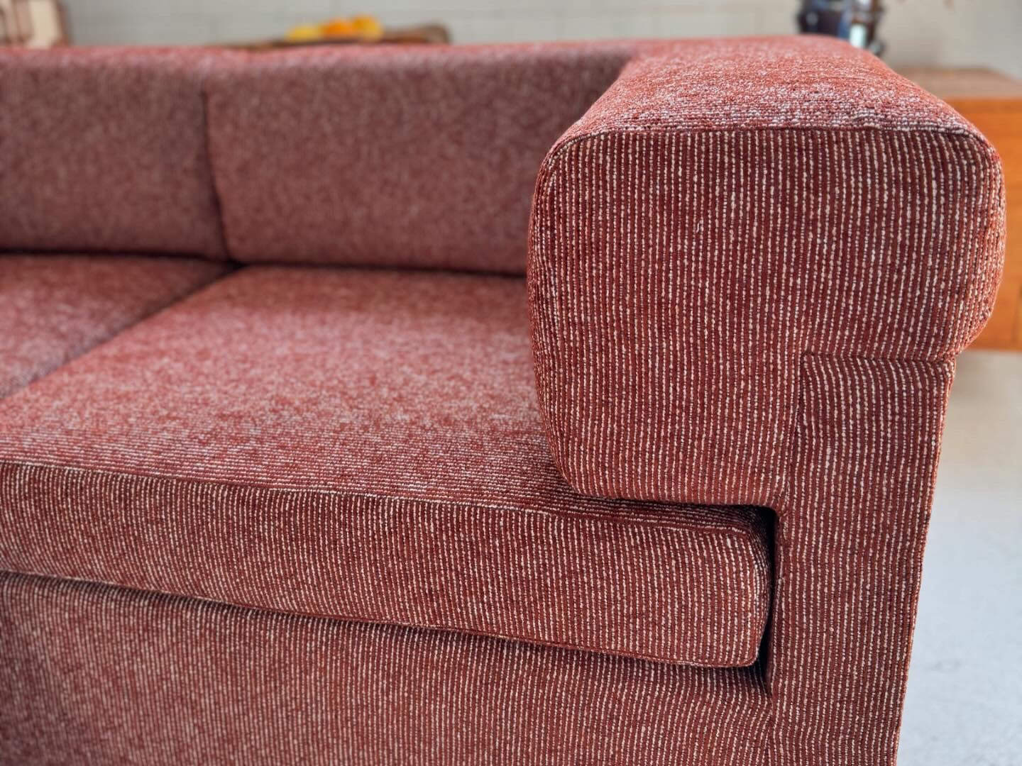 Restored 6 Piece Vintage Modular Sofa Set - Tweed Boucle