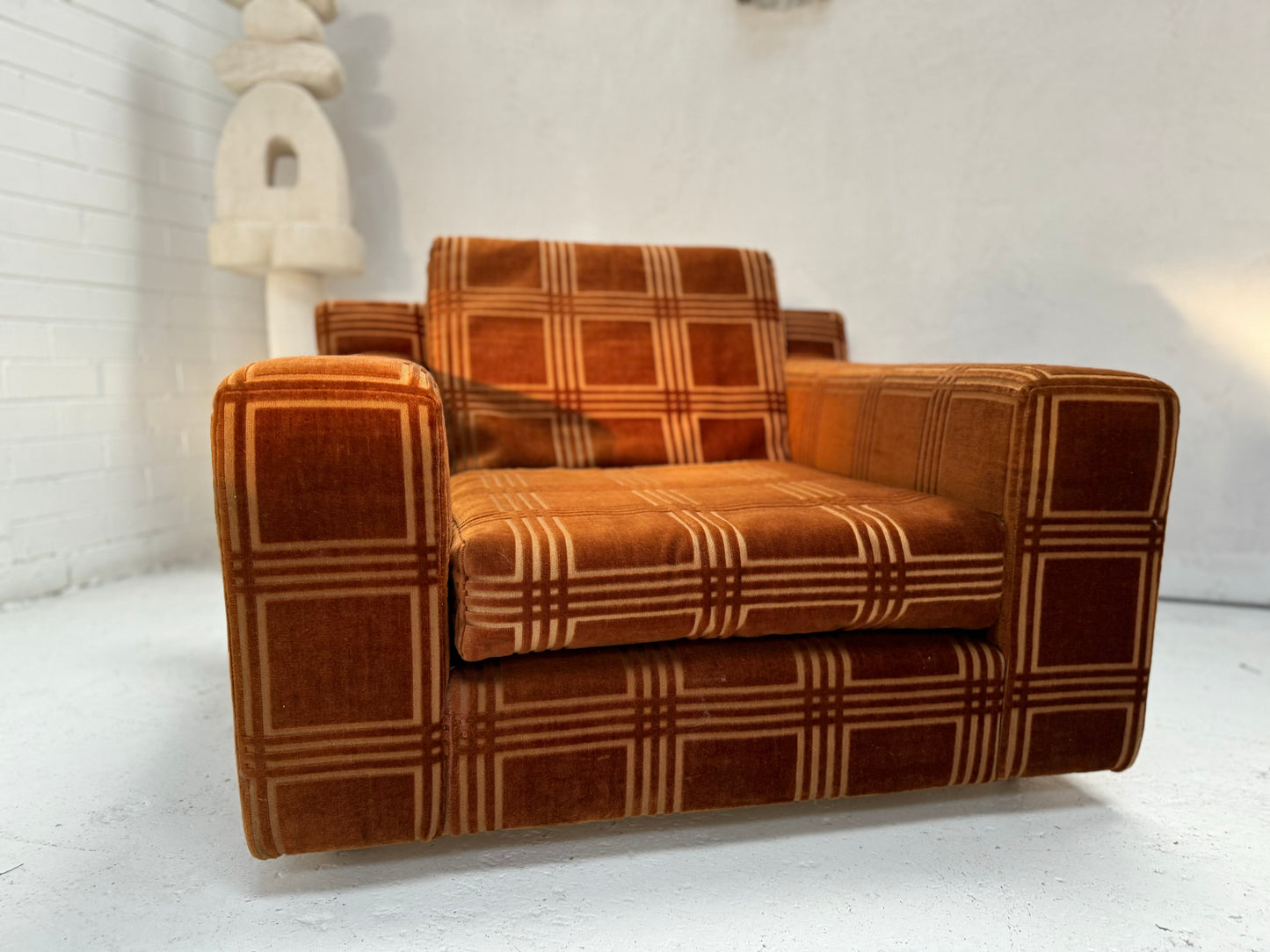 Vintage Armchairs - Geometric Pattern