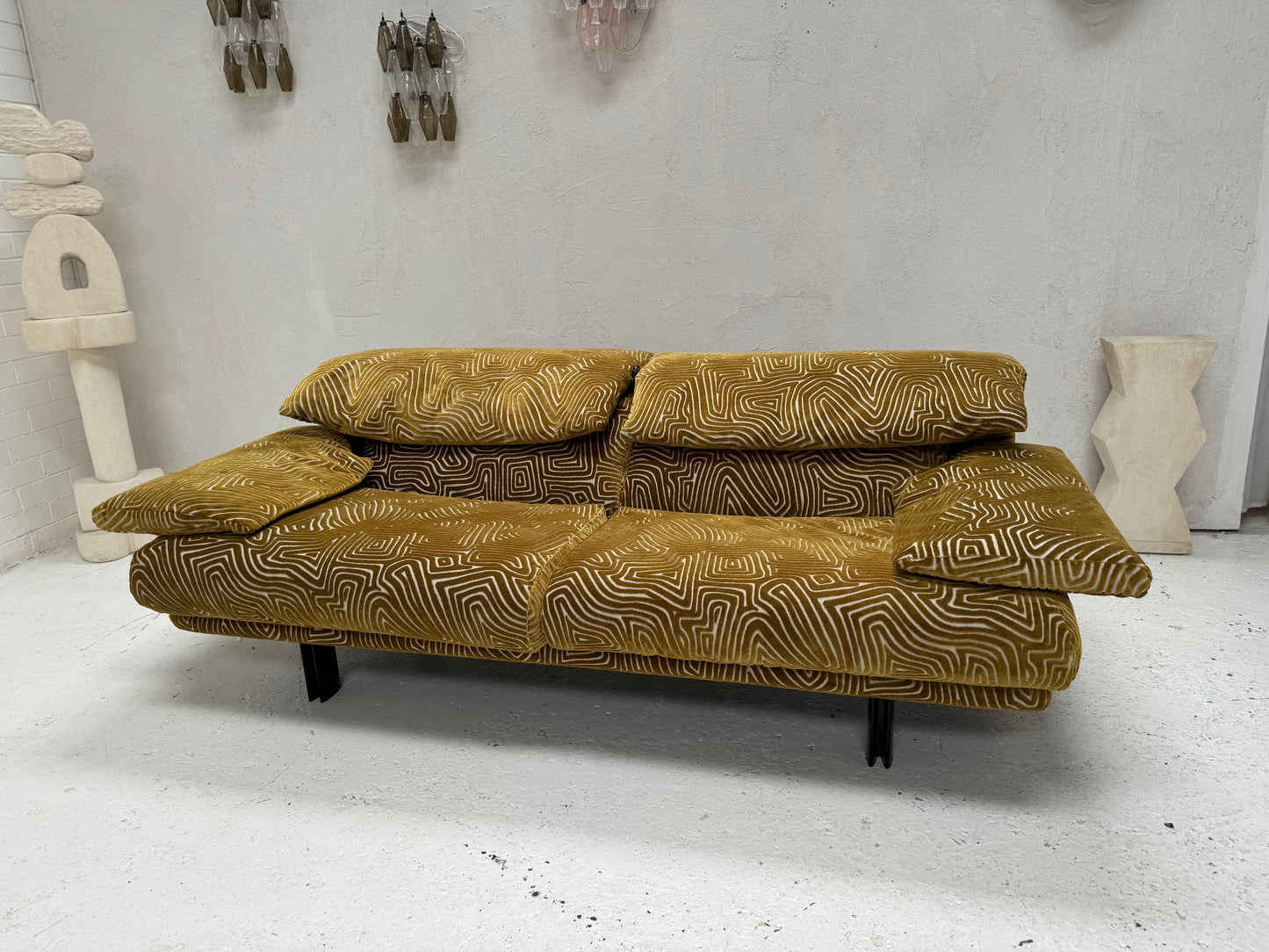 Bespoke Alanda Sofa by B&B Italia - Chartreuse