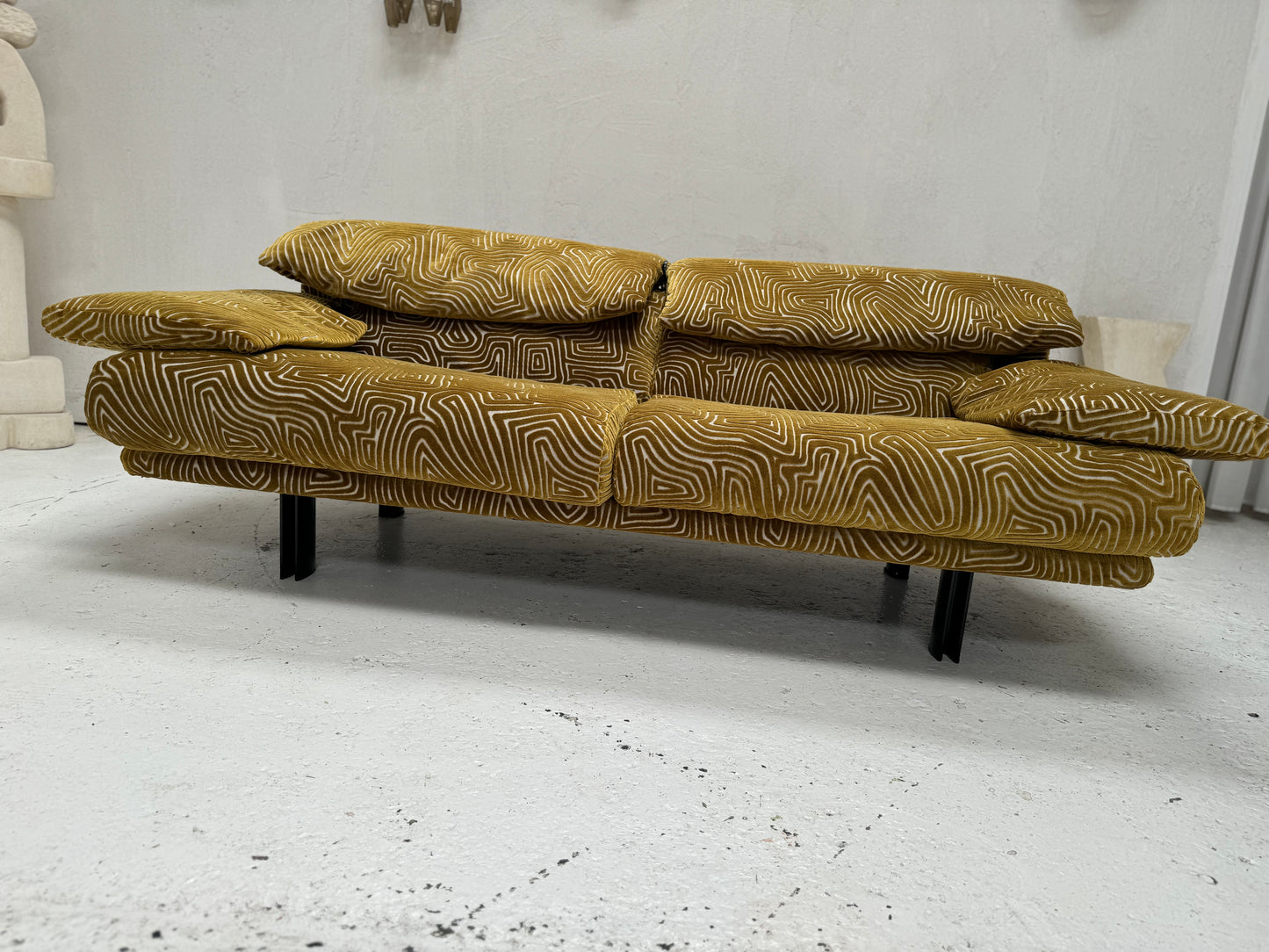 Bespoke Alanda Sofa by B&B Italia - Chartreuse