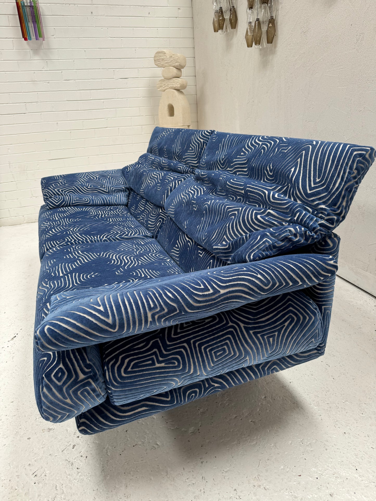 Bespoke Alanda Sofa by B&B Italia - Blue