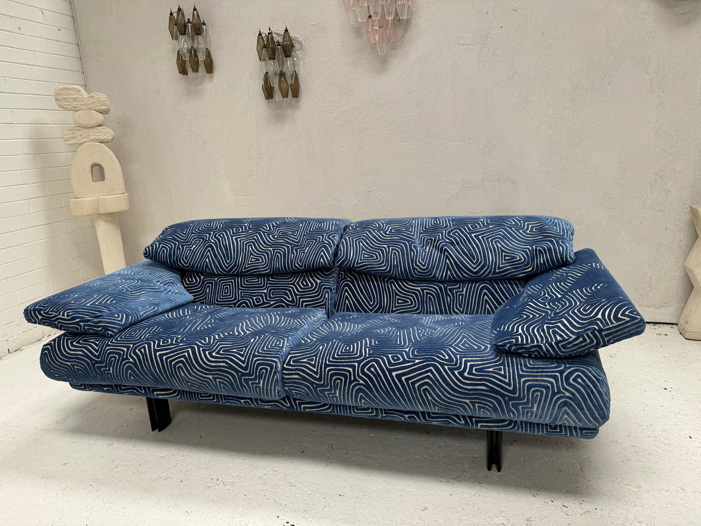 Bespoke Alanda Sofa by B&B Italia - Blue